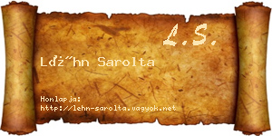 Léhn Sarolta névjegykártya
